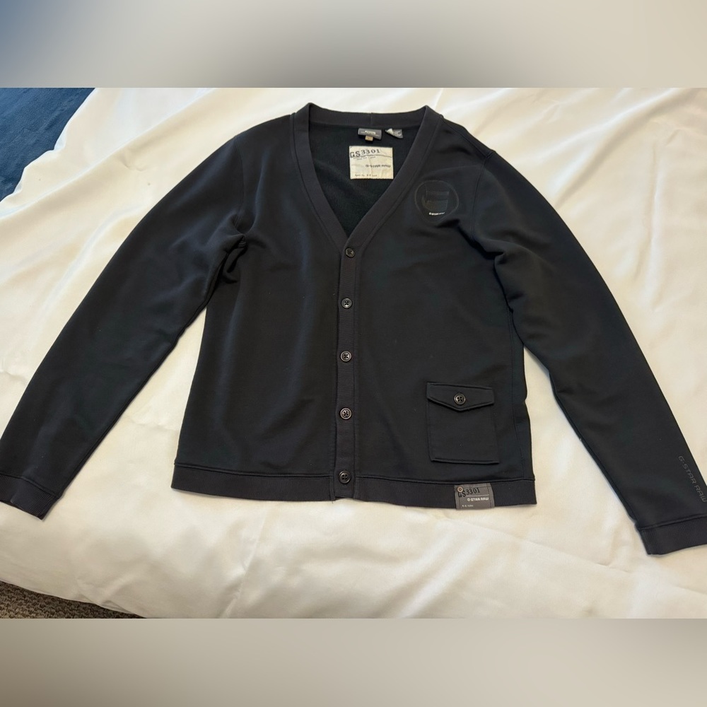 G-Star Raw Men’s sweatshirt, sweater, button up jacket, size large
